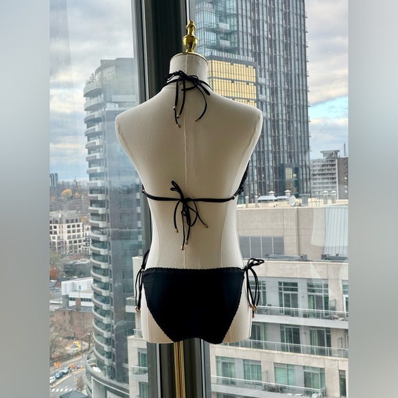 🆕 ZIMMERMANN 🧿 NWOT Vitali Trimmed Mini Tri Bikini, Black, Sz 2 - US 6 / 8 - Picture 8 of 15
